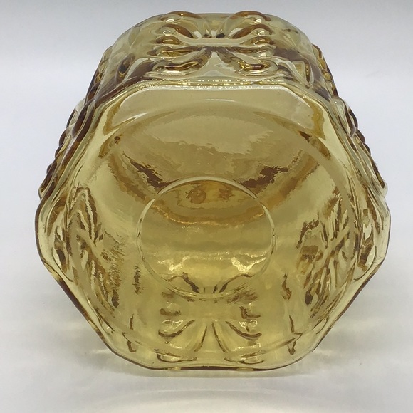 Vintage LE Smith Amber Glass Canister - Picture 3 of 6